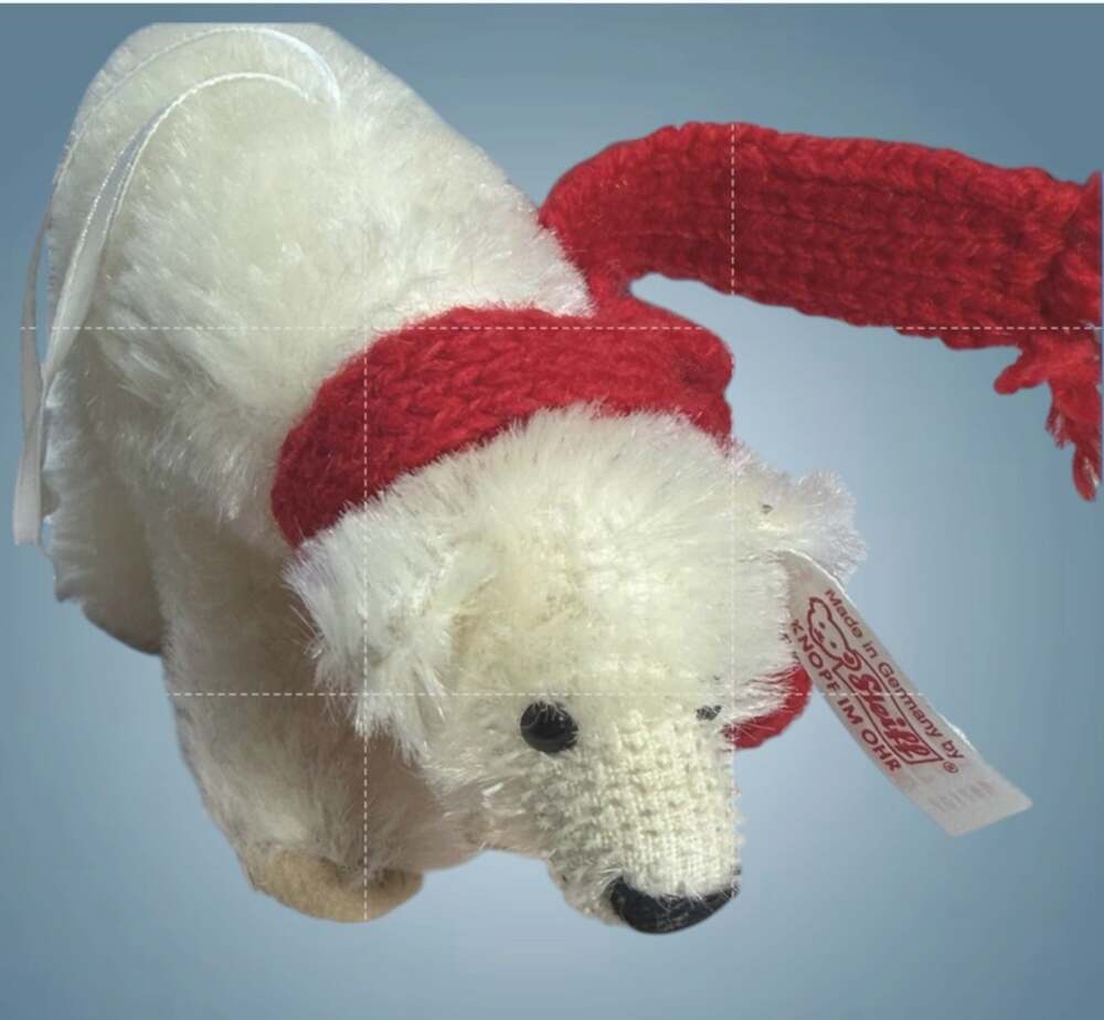 Steiff Little Polar Bear Ornament 12cm LE 2003 N. America Exclusive w/COA